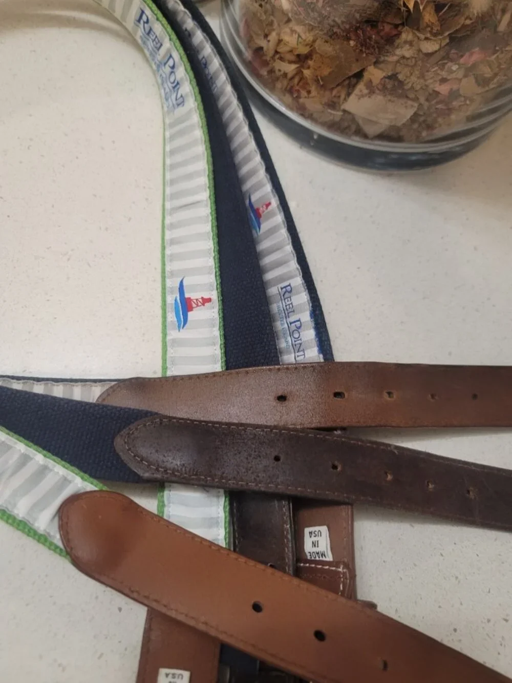 Ansley Golf Club Belt Settindown Roswell ATL GA SZ 42 (3 Belts) EUC